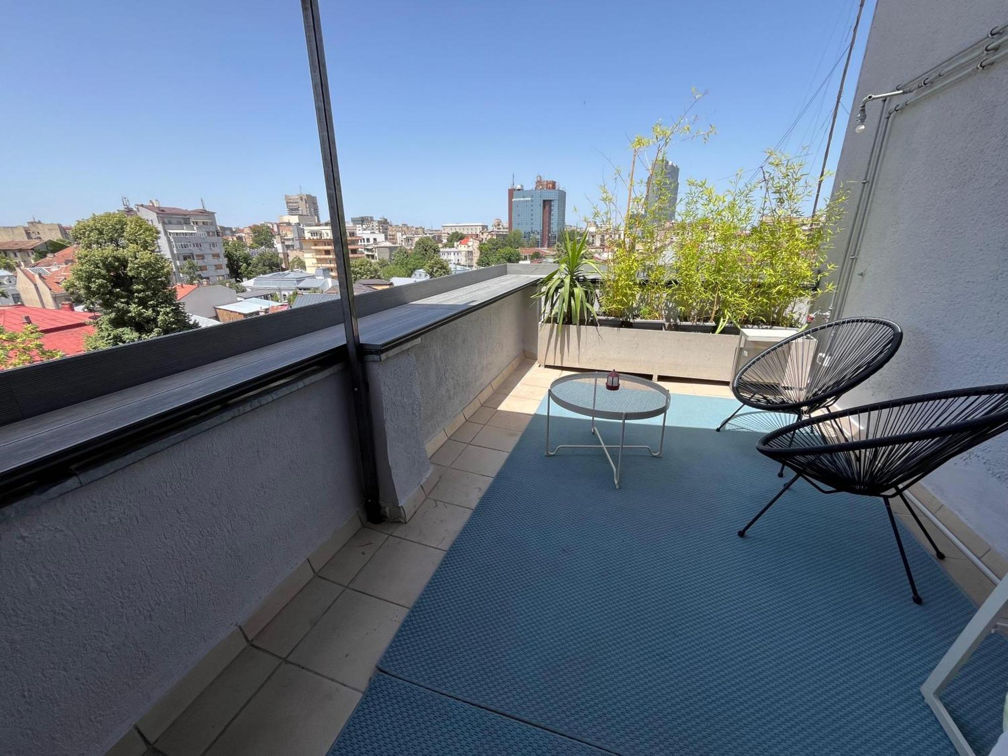 Terrace View Downtown Studio بوخارست المظهر الخارجي الصورة
